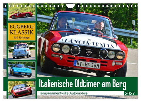 Italienische Oldtimer am Berg (Wandkalender 2027 DIN A4 quer), CALVENDO Monatskalender