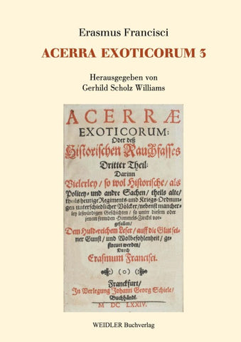 ACERRA EXOTICORUM Oder Historisches Rauchfass