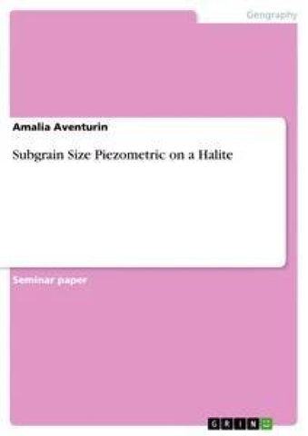 Subgrain Size Piezometric on a Halite