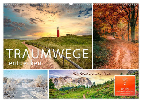 Traumwege entdecken (Wandkalender 2027 DIN A2 quer), CALVENDO Monatskalender