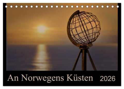 An Norwegens Küsten (Tischkalender 2026 DIN A5 quer), CALVENDO Monatskalender