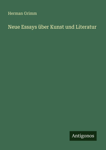 Neue Essays über Kunst und Literatur