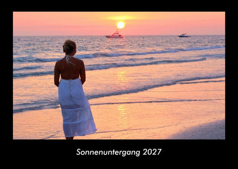 Sonnenuntergang 2027 Fotokalender DIN A3