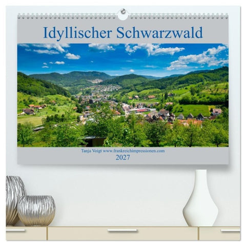 Idyllischer Schwarzwald (hochwertiger Premium Wandkalender 2027 DIN A2 quer), Kunstdruck in Hochglanz