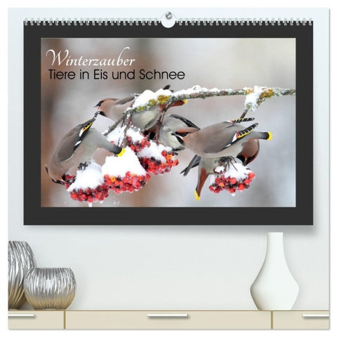Winterzauber - Tiere in Eis und Schnee (hochwertiger Premium Wandkalender 2027 DIN A2 quer), Kunstdruck in Hochglanz