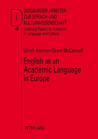 English as an Academic Language in Europe