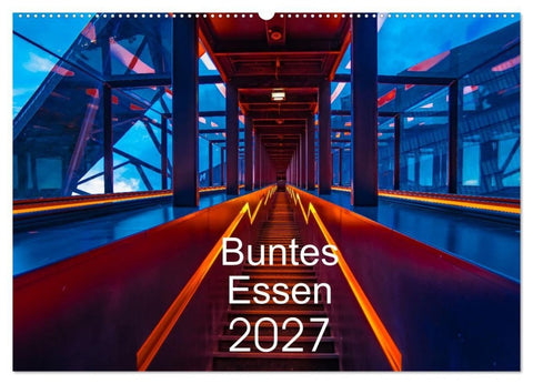 Buntes Essen 2027 (Wandkalender 2027 DIN A2 quer), CALVENDO Monatskalender