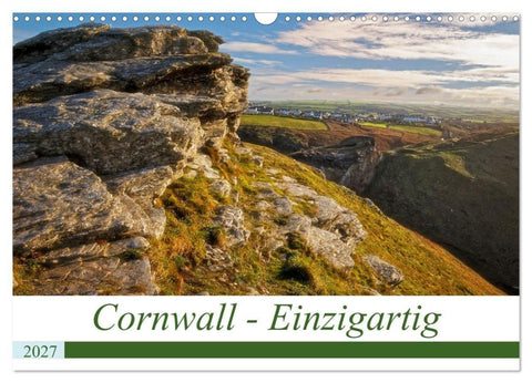 Cornwall - Einzigartig (Wandkalender 2027 DIN A3 quer), CALVENDO Monatskalender