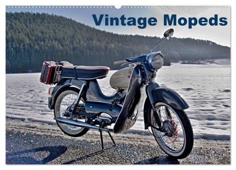 Vintage Mopeds (Wandkalender 2027 DIN A2 quer), CALVENDO Monatskalender