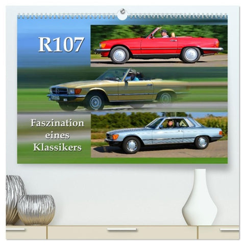 R107 Faszination eines Klassikers (hochwertiger Premium Wandkalender 2027 DIN A2 quer), Kunstdruck in Hochglanz