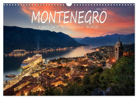 Montenegro - Land der schwarzen Berge (Wandkalender 2026 DIN A3 quer), CALVENDO Monatskalender