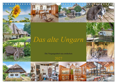 Das alte Ungarn (Wandkalender 2027 DIN A3 quer), CALVENDO Monatskalender