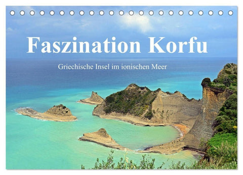 Faszination Korfu (Tischkalender 2027 DIN A5 quer), CALVENDO Monatskalender