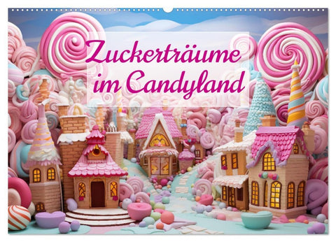 Zuckerträume im Candyland (Wandkalender 2026 DIN A2 quer), CALVENDO Monatskalender