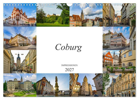 Coburg Impressionen (Wandkalender 2027 DIN A3 quer), CALVENDO Monatskalender