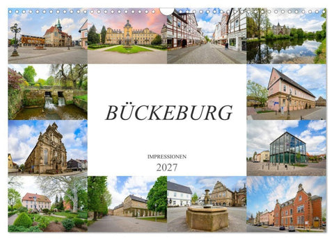 Bückeburg Impressionen (Wandkalender 2027 DIN A3 quer), CALVENDO Monatskalender