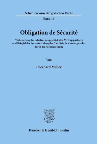 Obligation de Sécurité.