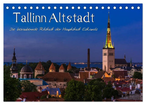 Tallinn Altstadt (Tischkalender 2027 DIN A5 quer), CALVENDO Monatskalender