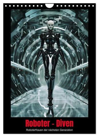 Roboter - Diven (Wandkalender 2027 DIN A4 hoch), CALVENDO Monatskalender