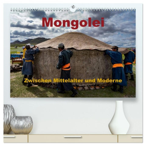 Mongolei - Zwischen Mittelalter und Moderne (hochwertiger Premium Wandkalender 2027 DIN A2 quer), Kunstdruck in Hochglanz