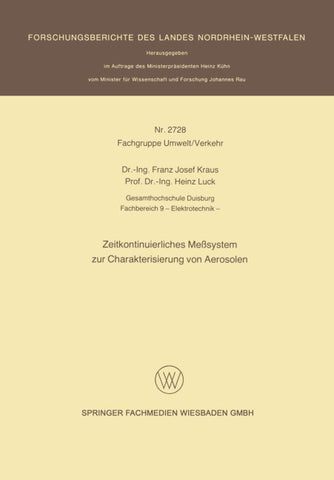Zeitkontinuierliches Meßsystem zur Charakterisierung von Aerosolen