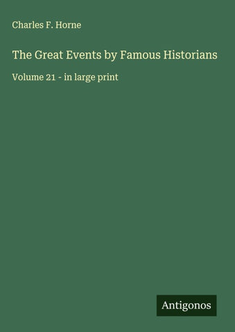 The Great Events by Famous Historians