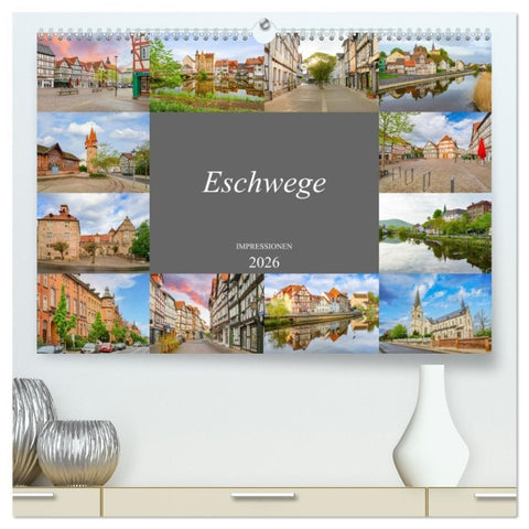 Eschwege Impressionen (hochwertiger Premium Wandkalender 2026 DIN A2 quer), Kunstdruck in Hochglanz