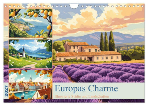 Europas Charme (Wandkalender 2027 DIN A4 quer), CALVENDO Monatskalender