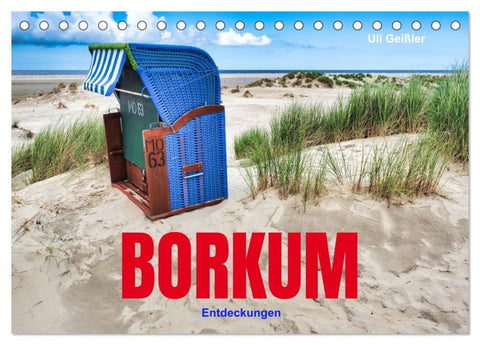 BORKUM Entdeckungen (Tischkalender 2027 DIN A5 quer), CALVENDO Monatskalender