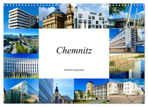 Chemnitz - Stadt der Gegensätze (Wandkalender 2027 DIN A3 quer), CALVENDO Monatskalender