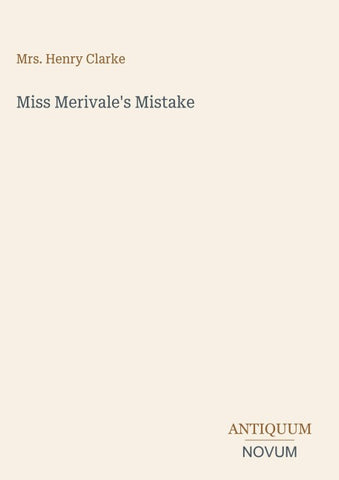 Miss Merivale's Mistake