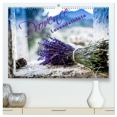 Provence - Lavendelblüte (hochwertiger Premium Wandkalender 2026 DIN A2 quer), Kunstdruck in Hochglanz