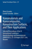 Nanomaterials and Nanocomposites, Nanostructure Surfaces, and Their Applications