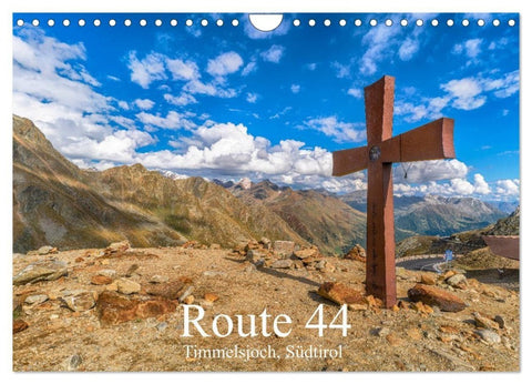Route 44. Timmelsjoch, Südtirol (Wandkalender 2027 DIN A4 quer), CALVENDO Monatskalender