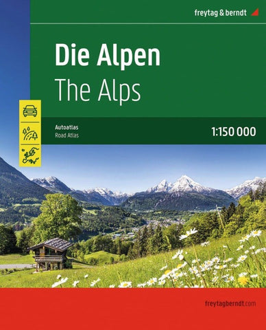 freytag & berndt Autoatlas Die Alpen 1:150.000