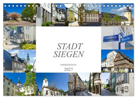 Stadt Siegen Impressionen (Wandkalender 2027 DIN A4 quer), CALVENDO Monatskalender