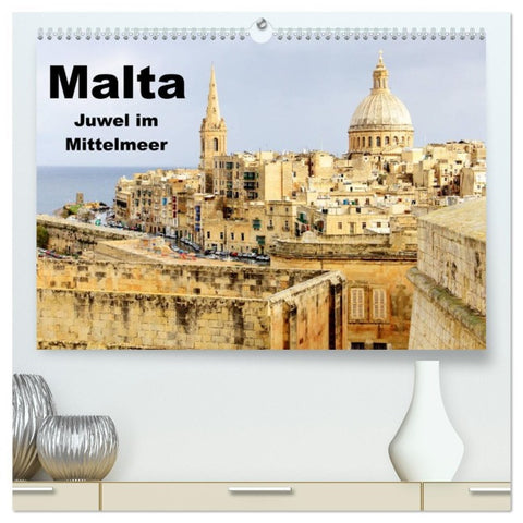 Malta - Juwel im Mittelmeer (hochwertiger Premium Wandkalender 2026 DIN A2 quer), Kunstdruck in Hochglanz