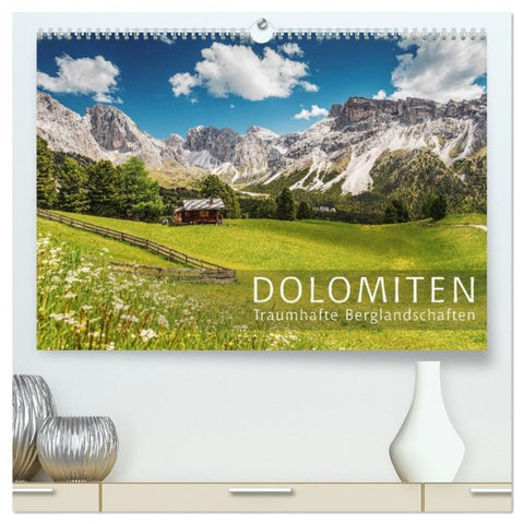 Dolomiten - Traumhafte Berglandschaften (hochwertiger Premium Wandkalender 2027 DIN A2 quer), Kunstdruck in Hochglanz