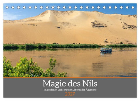 Magie des Nils (Tischkalender 2027 DIN A5 quer), CALVENDO Monatskalender
