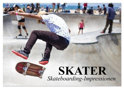 Skater. Skateboarding-Impressionen (Wandkalender 2027 DIN A2 quer), CALVENDO Monatskalender
