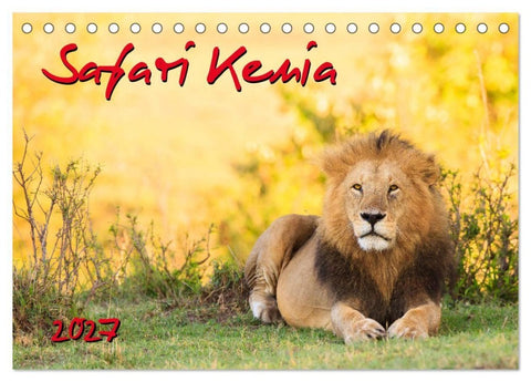 Safari Kenia (Tischkalender 2027 DIN A5 quer), CALVENDO Monatskalender