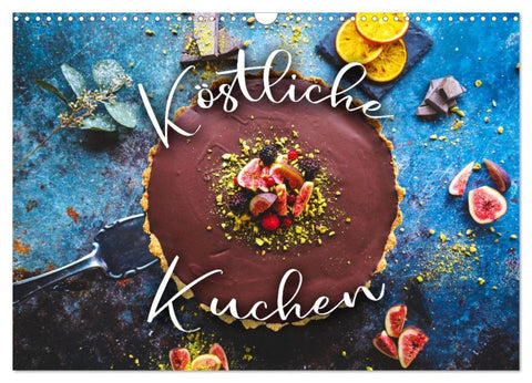 Köstliche Kuchen (Wandkalender 2026 DIN A3 quer), CALVENDO Monatskalender