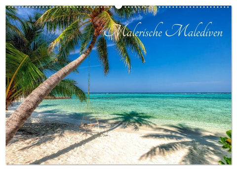 Malerische Malediven (Wandkalender 2027 DIN A2 quer), CALVENDO Monatskalender