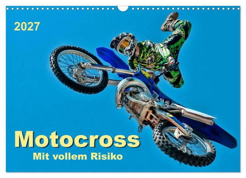 Motocross - mit vollem Risiko (Wandkalender 2027 DIN A3 quer), CALVENDO Monatskalender