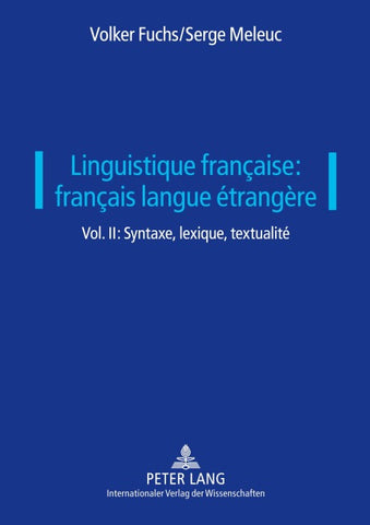 Linguistique française: français langue étrangère