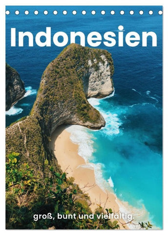 Indonesien - groß, bunt und vielfältig. (Tischkalender 2027 DIN A5 hoch), CALVENDO Monatskalender