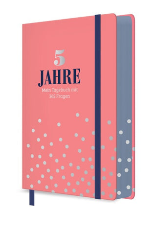 5 Jahre - Mein Tagebuch mit 365 Fragen (rosa mit Polka-Dots)