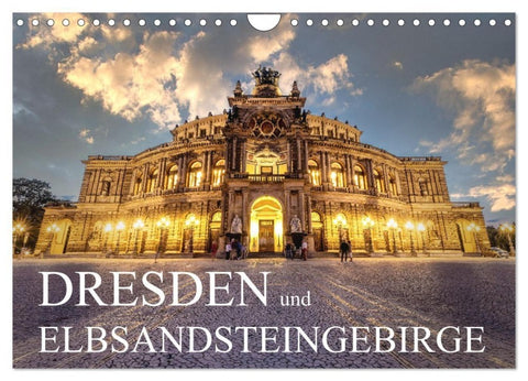 Dresden und Elbsandsteingebirge (Wandkalender 2027 DIN A4 quer), CALVENDO Monatskalender