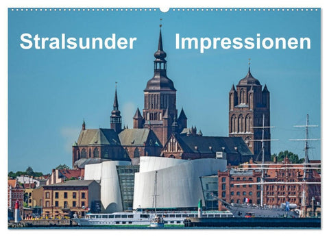 Stralsunder Impressionen (Wandkalender 2026 DIN A2 quer), CALVENDO Monatskalender
