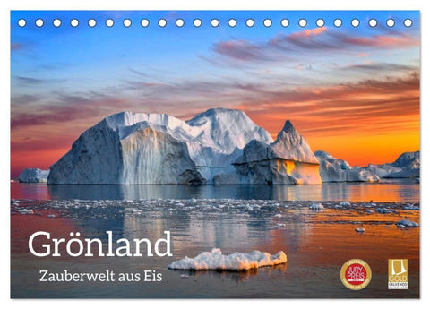 Grönland - Zauberwelt aus Eis (Tischkalender 2027 DIN A5 quer), CALVENDO Monatskalender